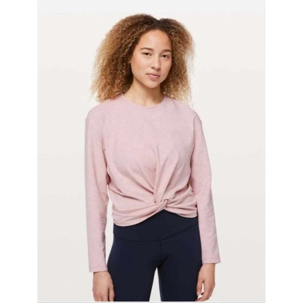Lululemon Tuck & Gather Pullover Pink Size 8
